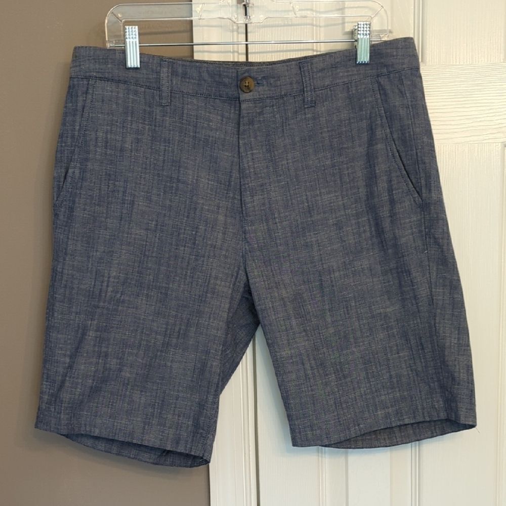 Bonobos Slate Blue Flat-Front Casual Chino Shorts